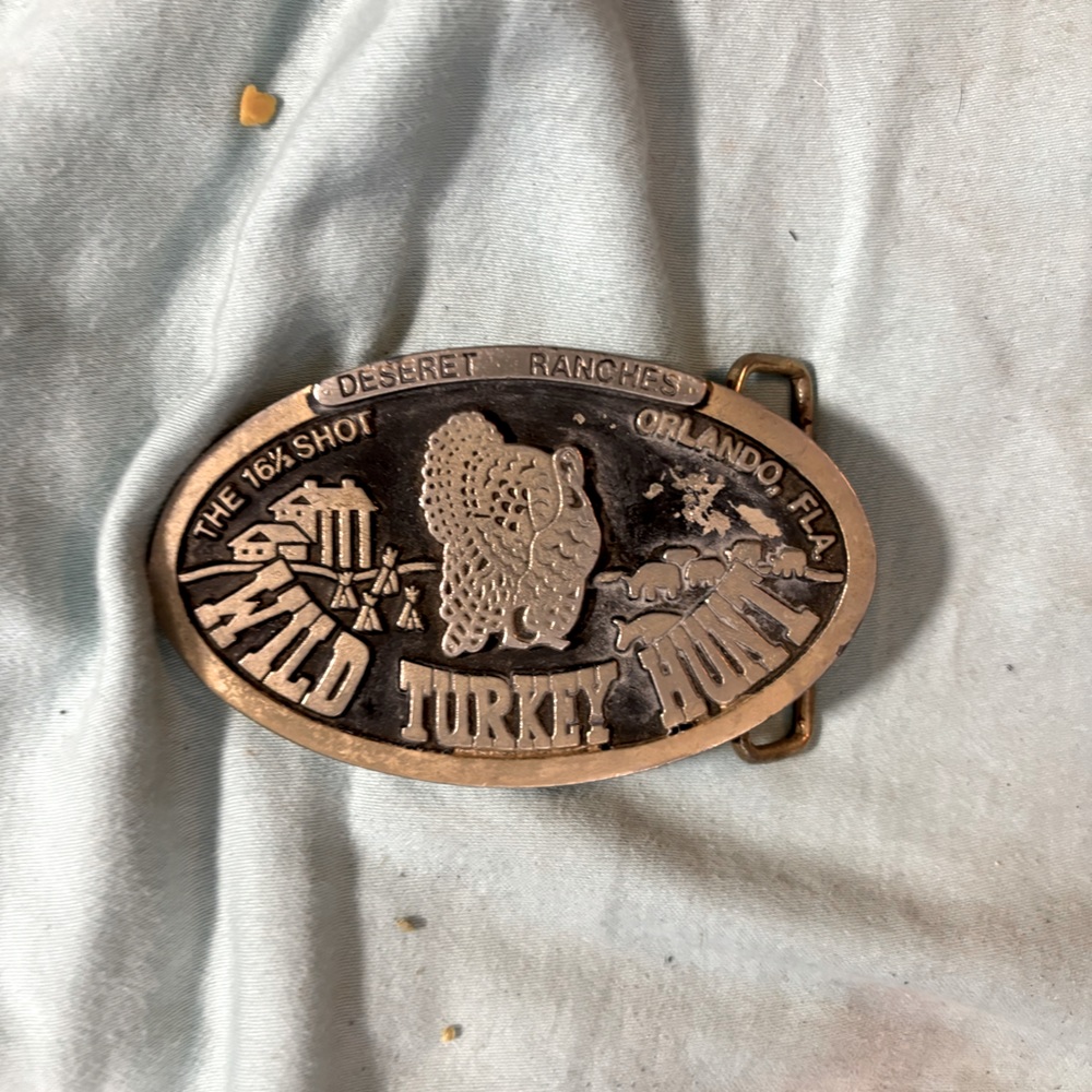 Brass belt buckle